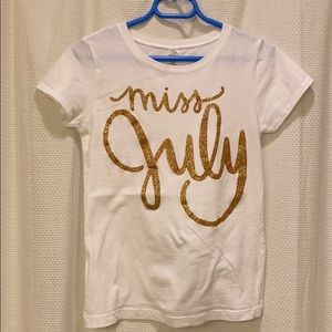 Miss July tee - size girls 7/8